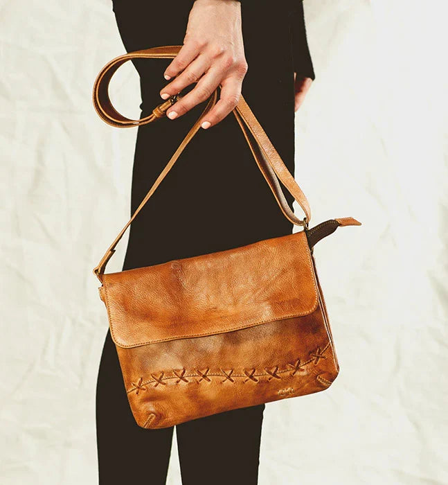 Cleo Tan Rustic Crossbody