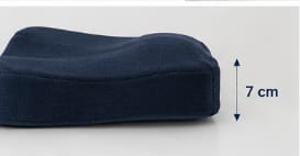 Coccyx Extra Memory Foam Cushion with Cotton Cover – Navy Blue Ergonomic Seat Support Cushion 40 x 45 cm