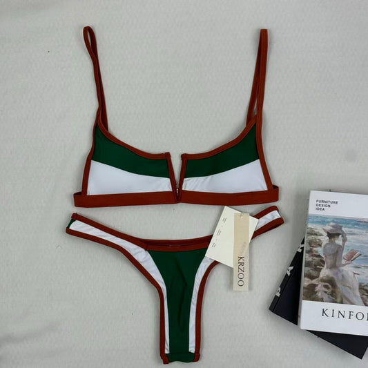 Color-matched separate swimming suit