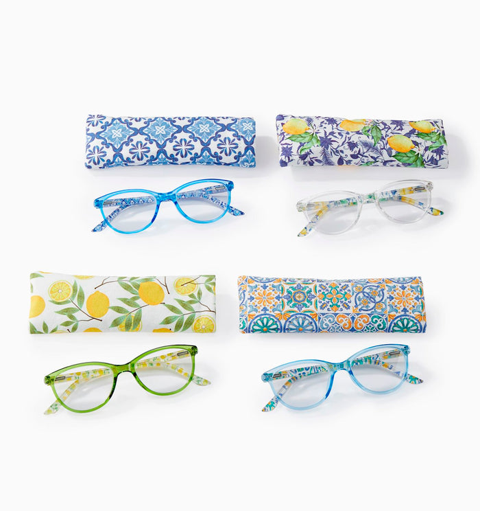 Colorful Readers w/Pouch, 4 Asst. w/Displayer