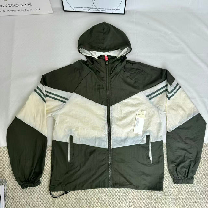 Contrasting color sun protection jacket