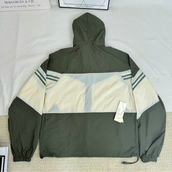 Contrasting color sun protection jacket