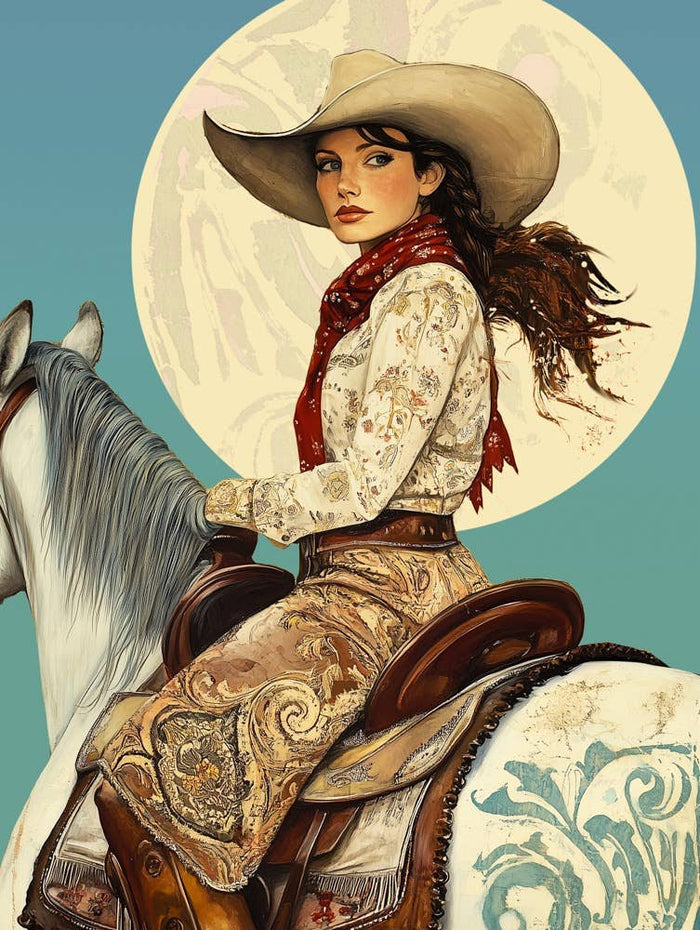 Cowgirl Roxie Folk Art