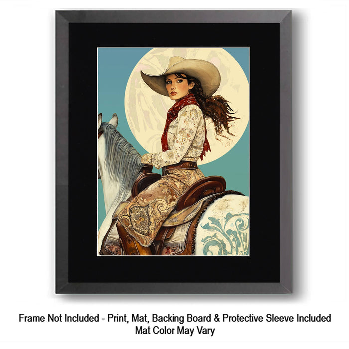 Cowgirl Roxie Folk Art