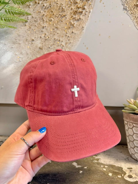 Cross ~ Puff {Embroidered Hat} ~ Comfort Colors
