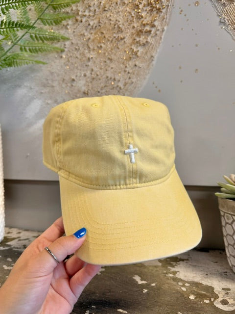 Cross ~ Puff {Embroidered Hat} ~ Comfort Colors