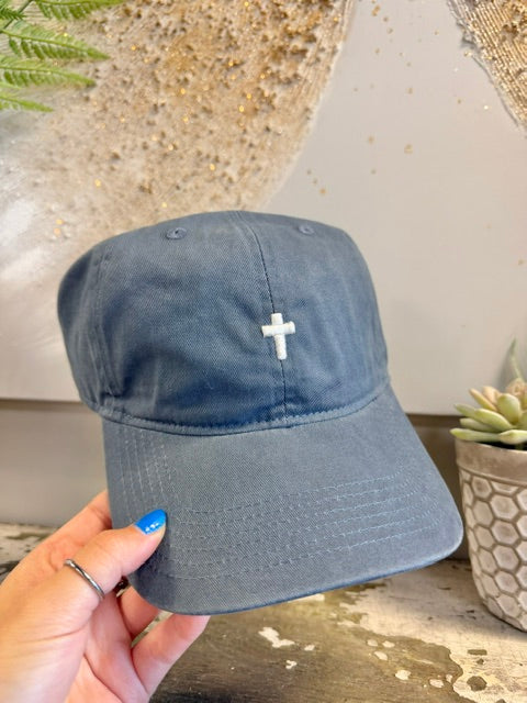 Cross ~ Puff {Embroidered Hat} ~ Comfort Colors