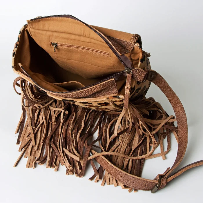 Crossbody Hair-On Genuine Leather Women Bag Western Handbag Purse