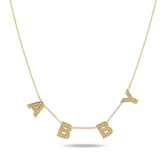 Custom Impression Name Necklace