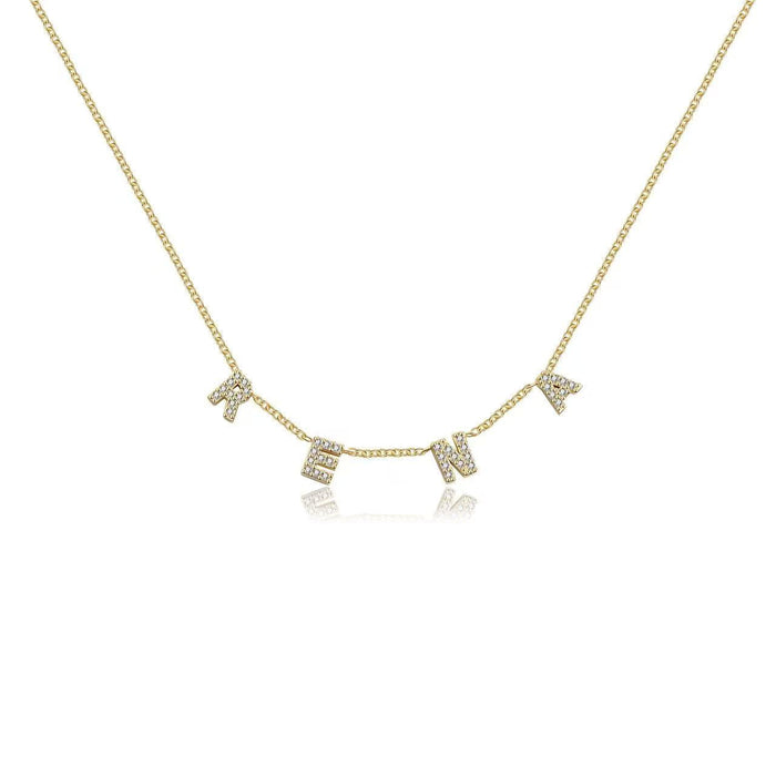 Custom Mini Dover Name Necklace (Water Resistant)