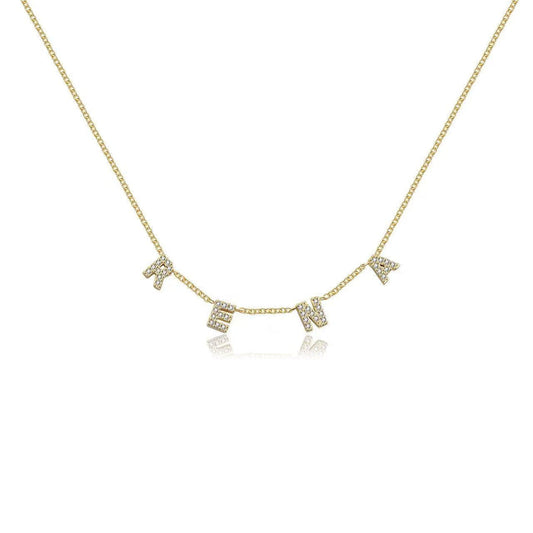 Custom Mini Dover Name Necklace (Water Resistant)