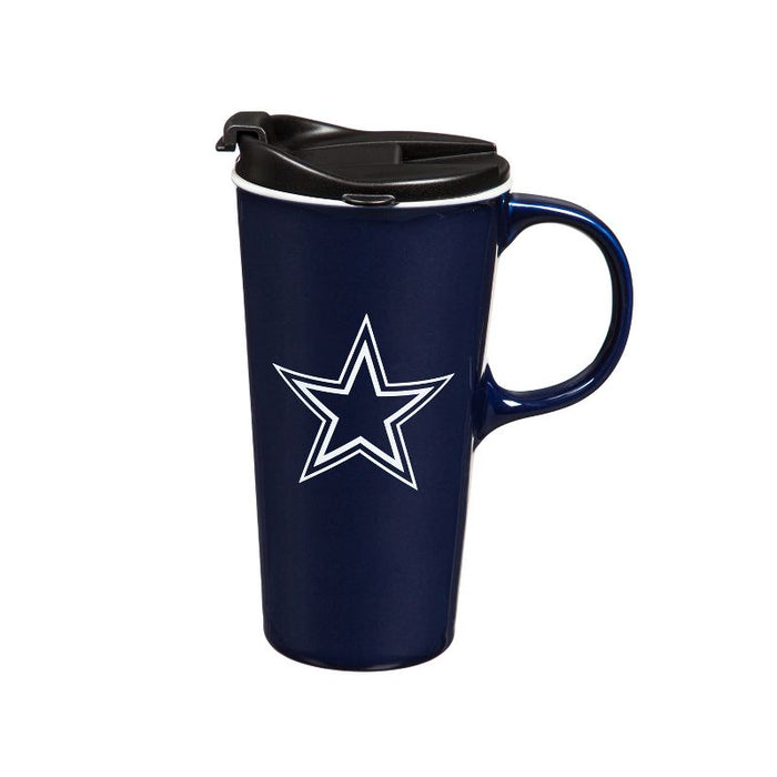 Dallas Cowboys 17oz. Travel Latte Mug with Gift Box