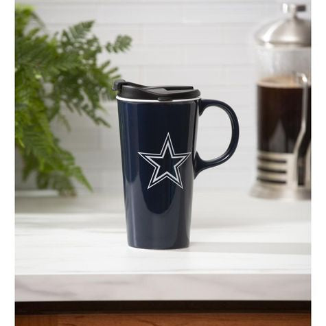 Dallas Cowboys 17oz. Travel Latte Mug with Gift Box
