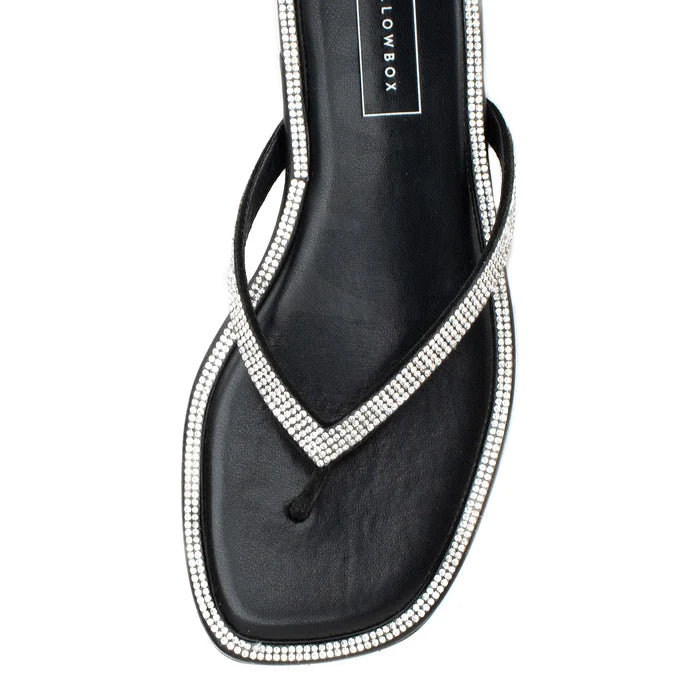 Danaya Black Flip Flop Sandal