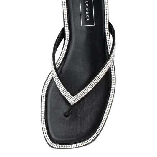 Danaya Black Flip Flop Sandal