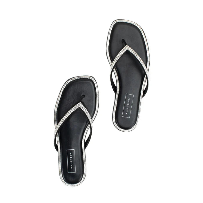 Danaya Black Flip Flop Sandal
