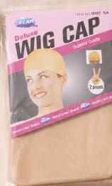 Deluxe Wig Cap Set – Apricot Stretch Hair Cap 2 Pieces for Wig Wearing