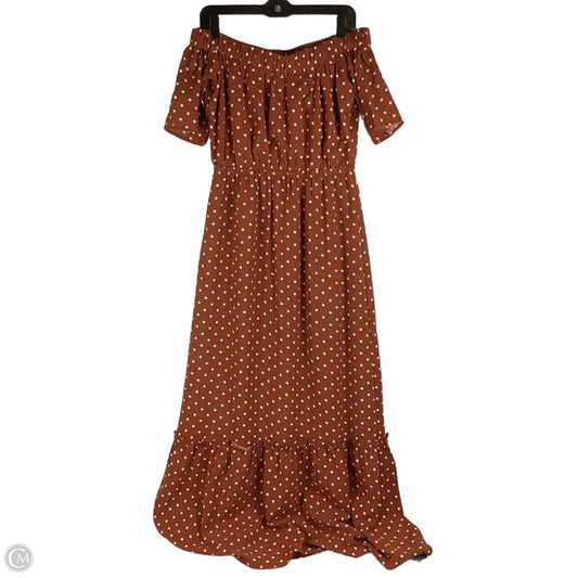 Dress Casual Maxi By Clothes Mentor In Polkadot Pattern, Size: M