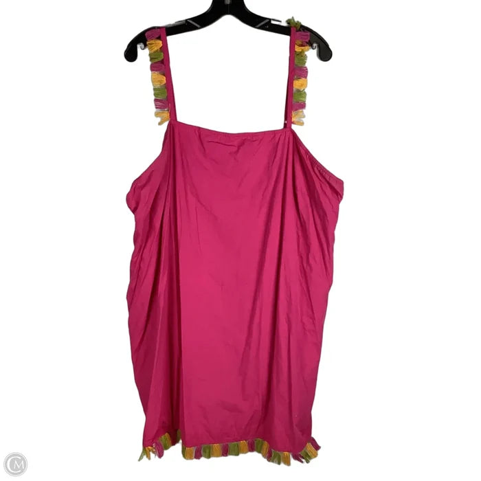 Dress Casual Short By Anthropologie In Pink, Size: 3x