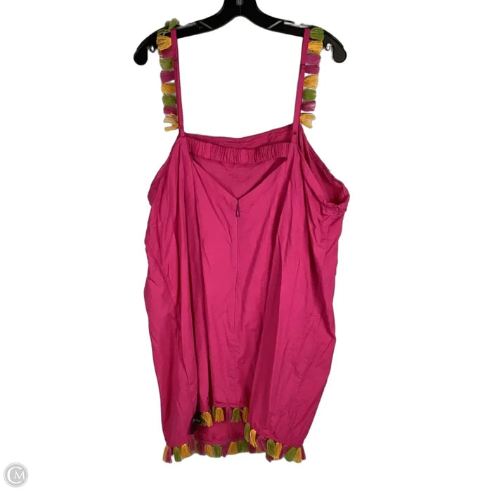 Dress Casual Short By Anthropologie In Pink, Size: 3x