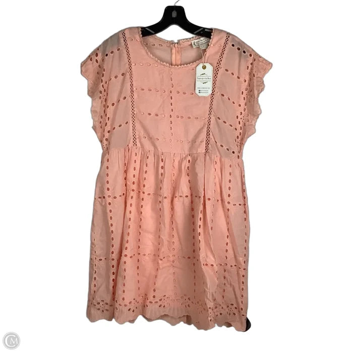 Dress Casual Short By Loveriche In Pink, Size: L