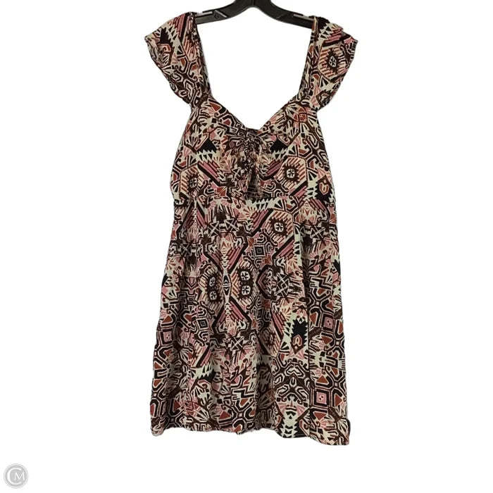 Dress Casual Short By Xhilaration In Pink & Tan, Size: Xl