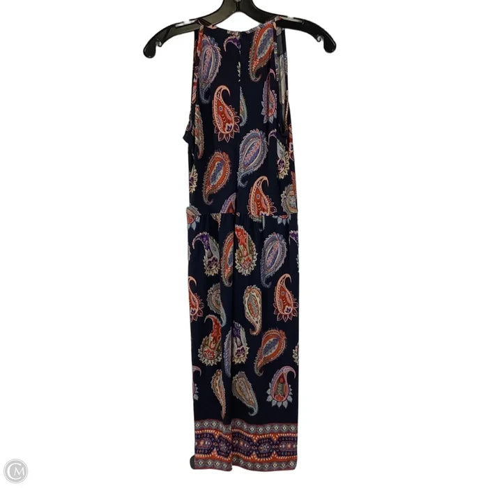 Dress Designer By Tory Burch In Paisley Print 100% silk,  Size: Xs