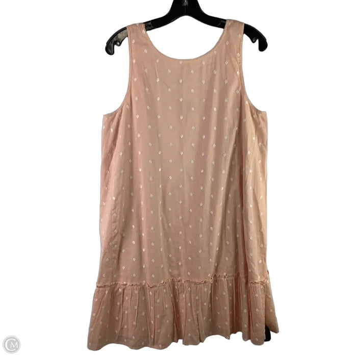 Dress Party Midi By Loft In Peach, Size: M