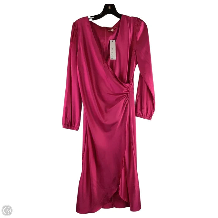 Dress Party Midi By Skies Are Blue In Pink, Size: S