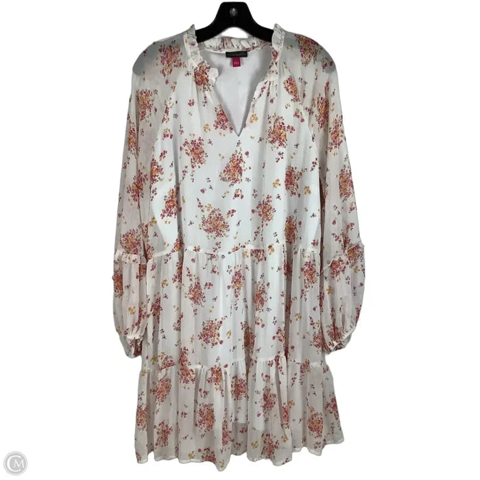 Dress Party Midi By Vince Camuto In Floral Print, Size: L
