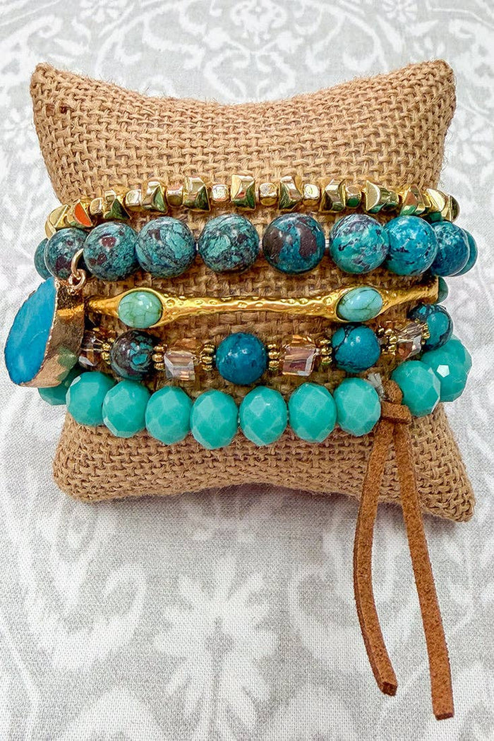 Dylan Designs - Beatrice Bracelet Stack Turquoise