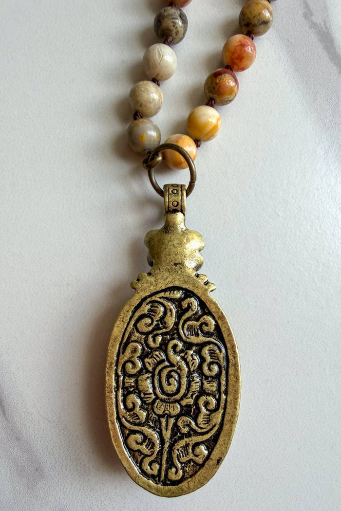 Dylan Designs - Florette Necklace-Crazy Agate