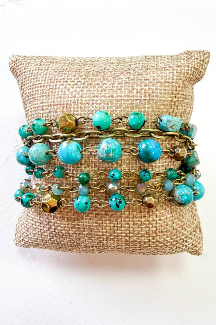 Dylan Designs - Flory Bracelet - Turquoise
