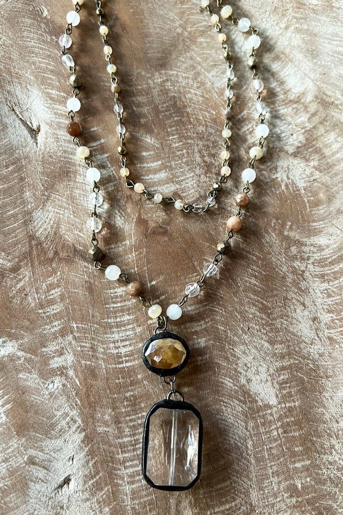 Dylan Designs - Micah Necklace in Bronze Taupe
