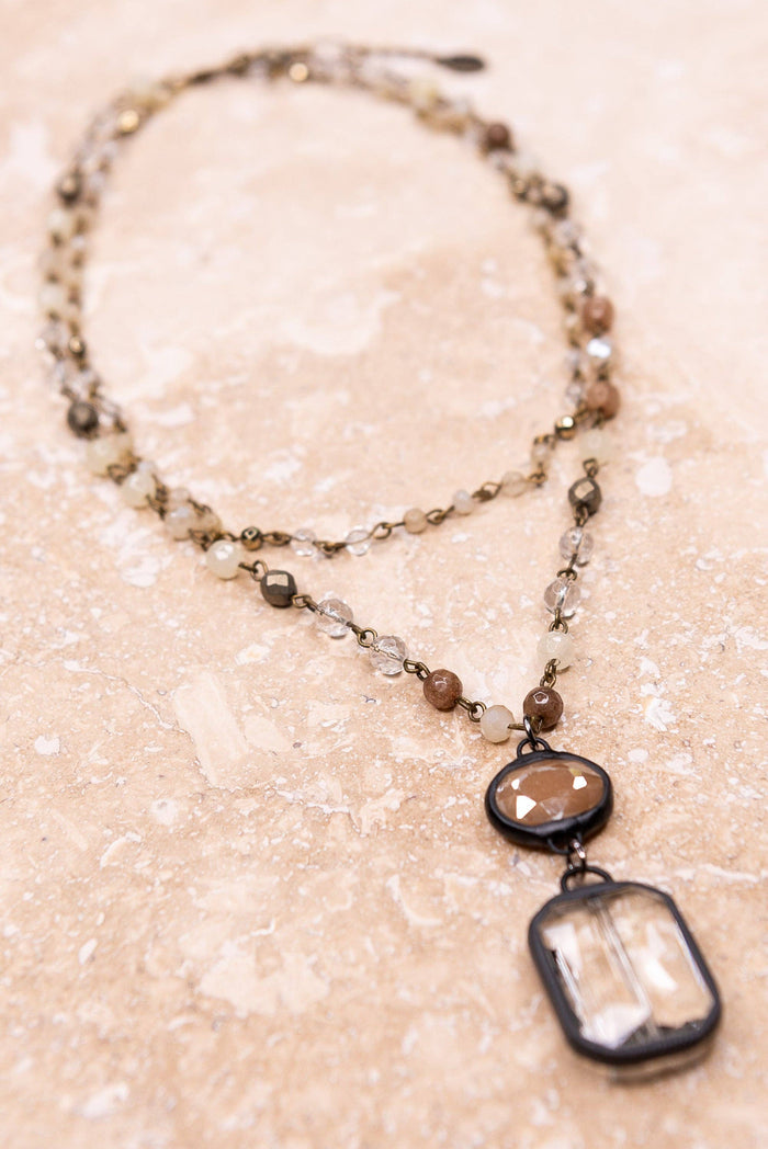 Dylan Designs - Micah Necklace in Bronze Taupe