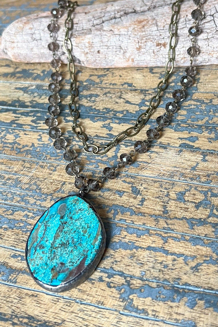Dylan Designs - Paige Necklace Smokey