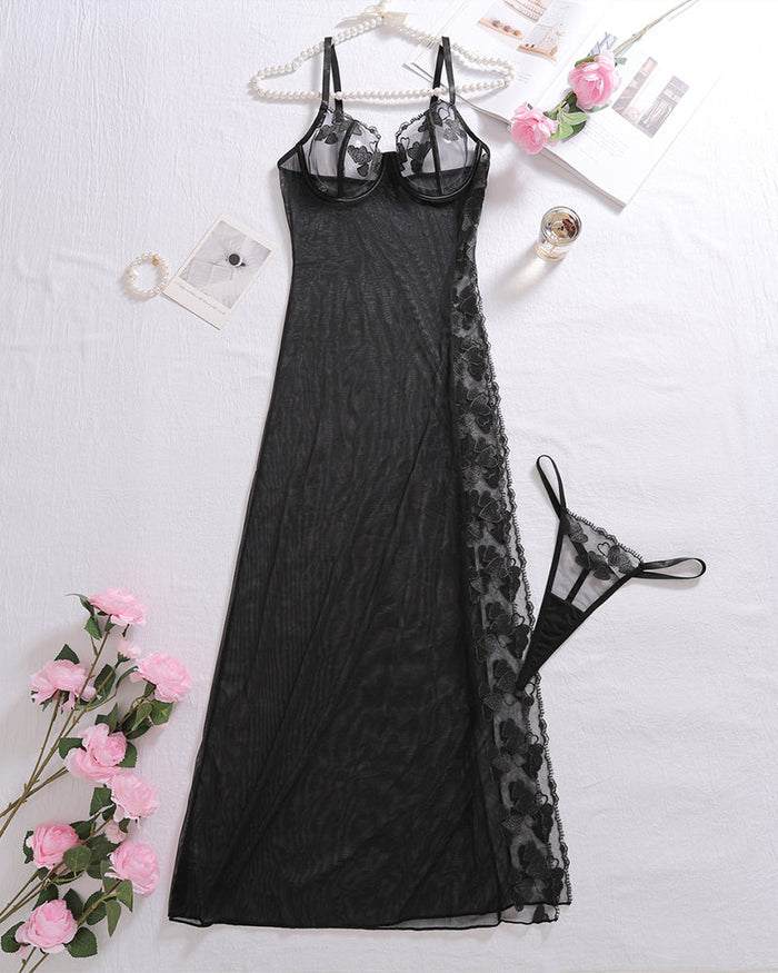 Erotic Pajamas Mesh Sleep Nightgown