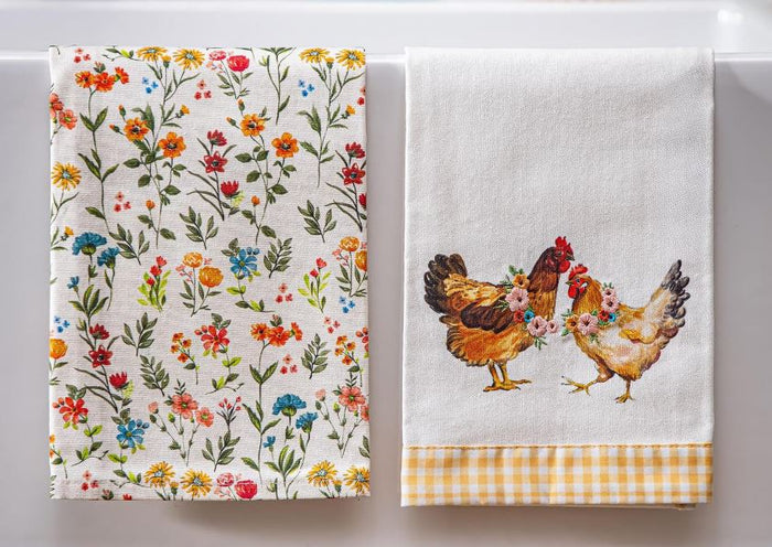 Farm Chicken Tea Towel