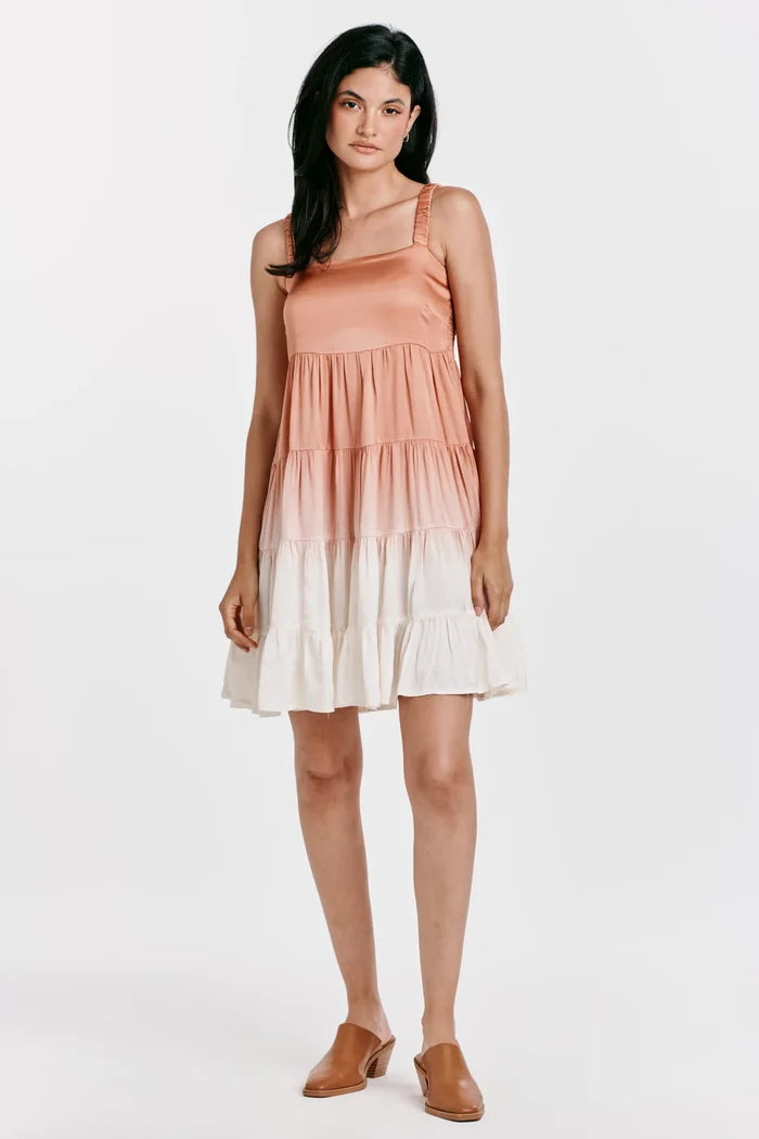 FAYE STRAP TANK DRESS COPPER WIRE OMBRE