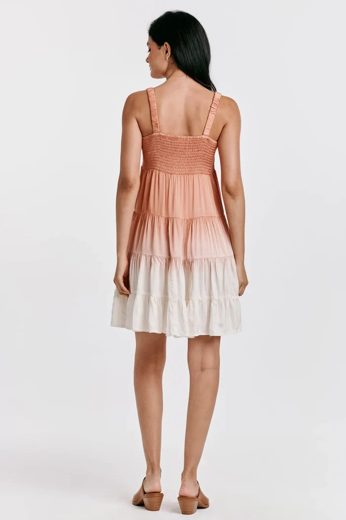 FAYE STRAP TANK DRESS COPPER WIRE OMBRE