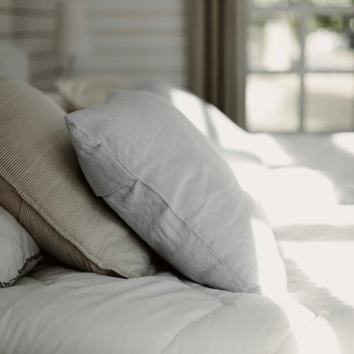 Feather and Down Pillow Insert — in a styled setting