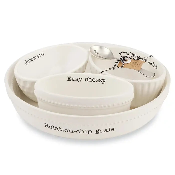 FIESTA CHIP BOWL & DIP SET