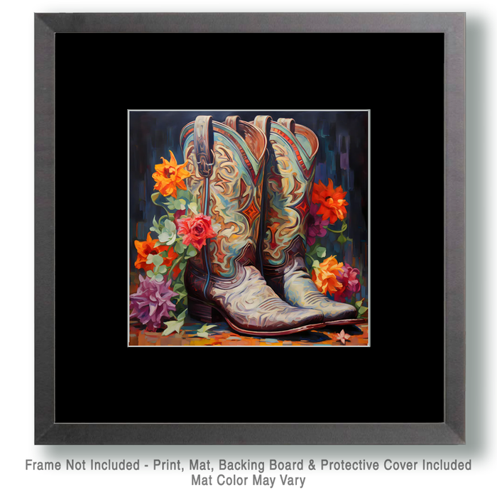 Fine Cowgirl Boots - 8"x8" Artwork
