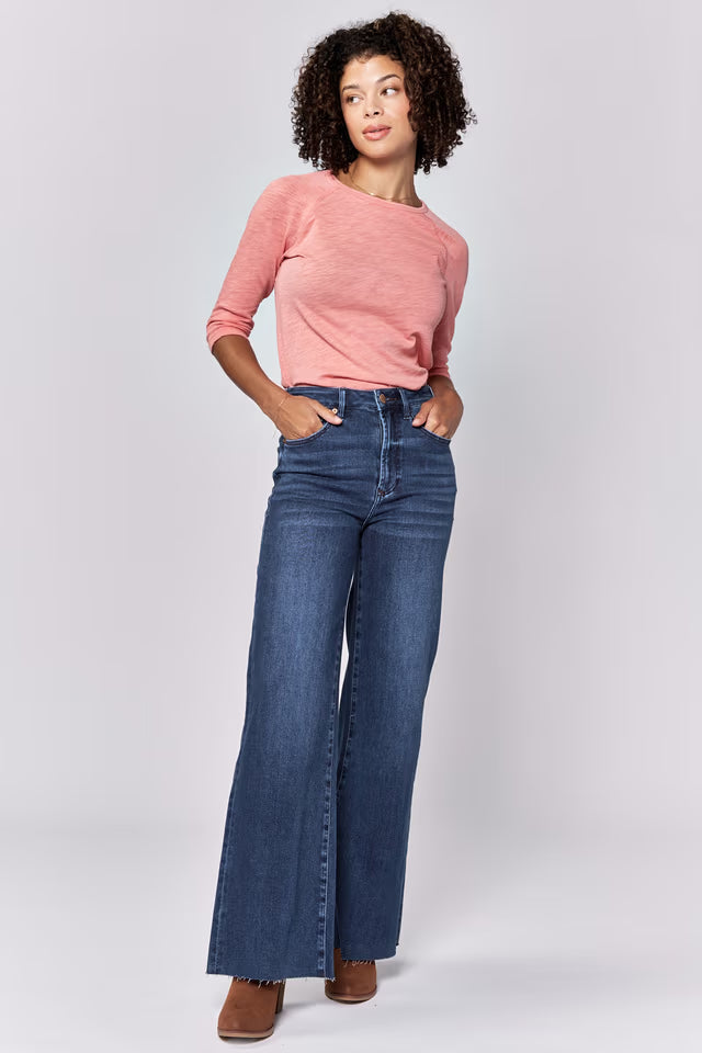 FIONA STAR DEMAND WIDE LEG JEAN