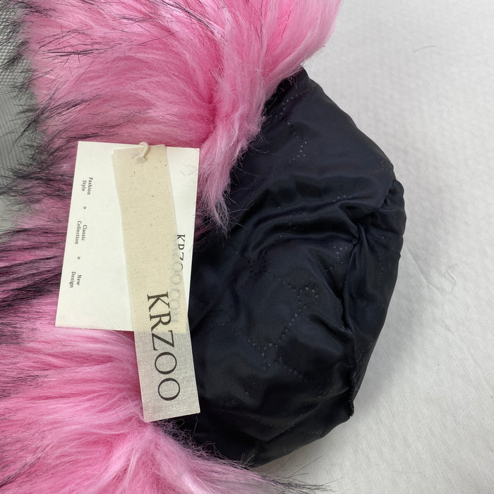 Fisherman's bucket hat with warm faux fur lining