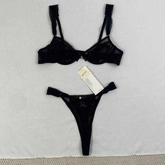 Floral lace three-piece separate set