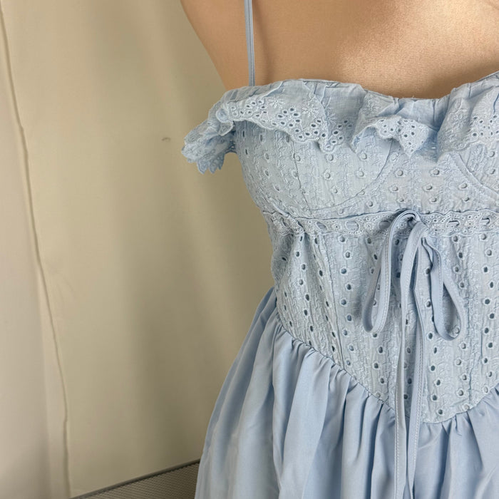 French-Style Belted Slit Dress