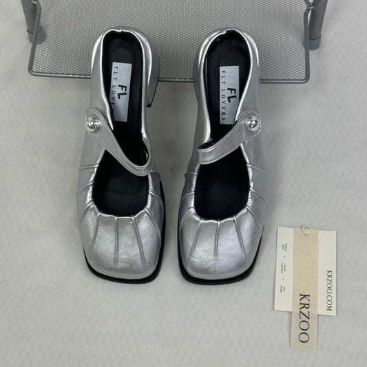 French-style half-toe slippers