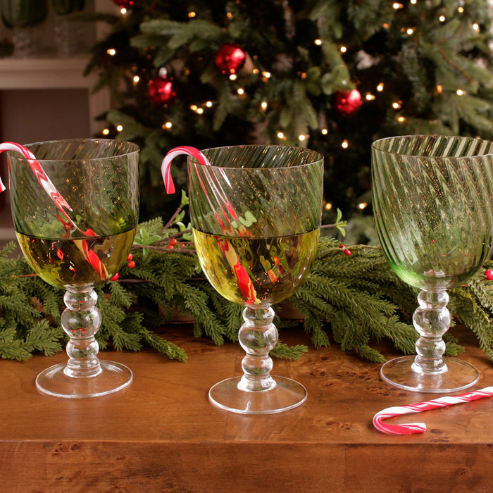 Beatriz Ball Glass French Swirl All Purpose — With a separate ice bucket and seasonal bar styling