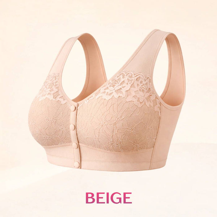 Front Closure Breathable Bra for Seniors